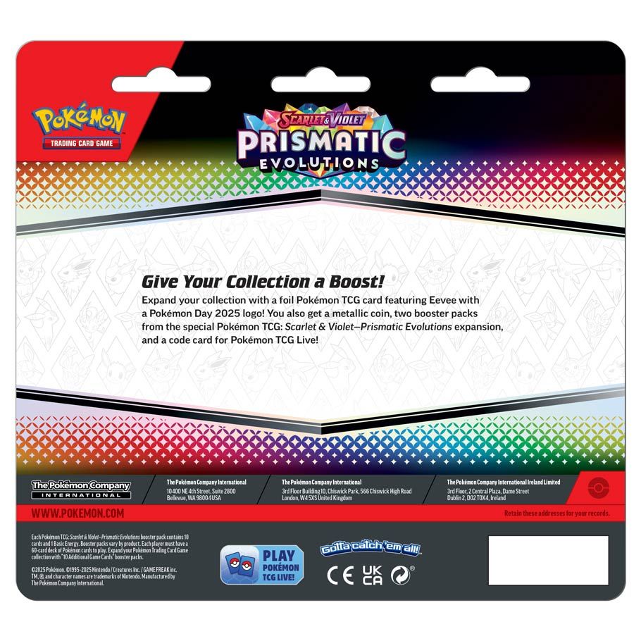 Pokémon TCG: Scarlet & Violet 8.5: Prismatic Evolutions: 2-Booster Blister Case (24)