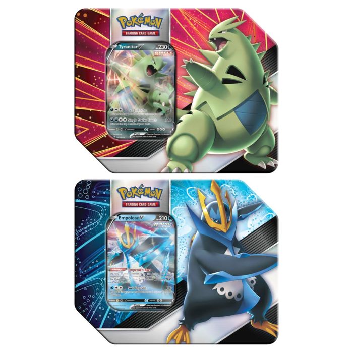 pokemon trading card games v strikers tin tyranitar v Pokémon TCG: V Strikers Tin (Tin May Vary) – Epic Card Shop