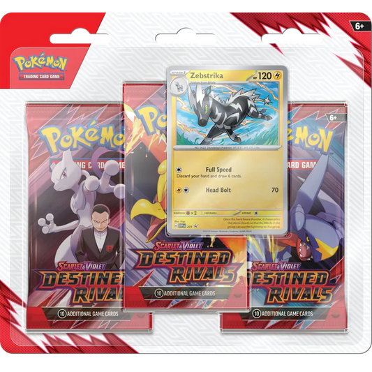 Pokemon TCG - Scarlet & Violet - 3-Pack Blister (Zebstrika)