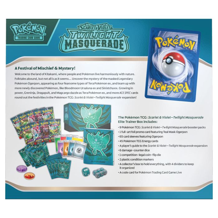 pokemon tcg scarlet & violet 6 twilight masquerade booster box Pokémon TCG: Scarlet & Violet 6: Twilight Masquerade: Elite Trainer Bo – Epic Card Shop
